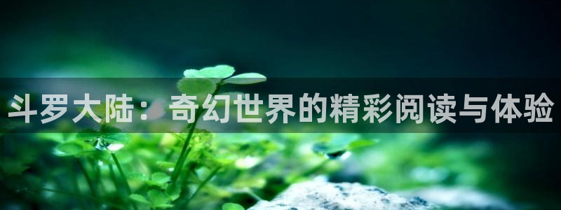 汗汗漫画登录：斗罗大陆：奇幻世界的精彩阅读与体验
